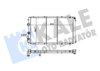 Su Radyatörü  KALE 109100  1331EE 4400916 4502476 7700310123 77 00 310 123 9108916 9198782 R1650003