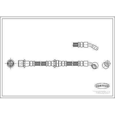 Fren Hortumu Arka Sağ veya Sol Subaru Forester (S10/SF)(1997->)  CORTECO 19032507