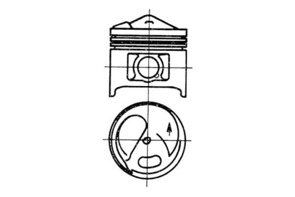 Piston (86.00MM-0.50)  KOLBENSCHMIDT 93582610