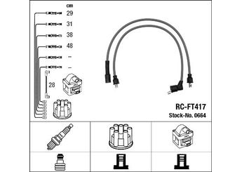 Buji Kablosu  NGK 0664  