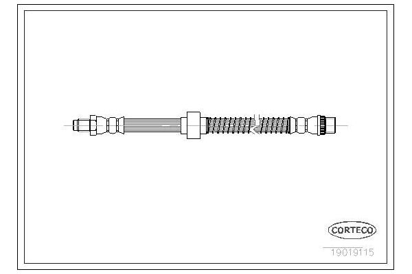 Fren Hortumu Ön Sağ veya Sol Peugeot Partner (S1)(07.1996->12.2003)  MAHER 13775