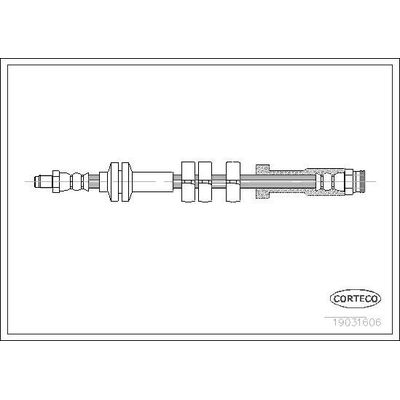 Fren Hortumu Ön Sağ veya Sol Fiat Cinquecento (170)(1993->)  CAVO C900 730A