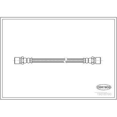 Fren Hortumu Arka Sağ veya Sol Opel Manta B (1985->)  CORTECO 19018700