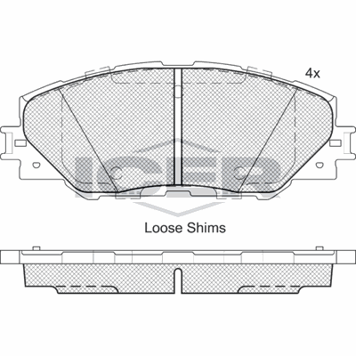 Fren Disk Balata Ön Toyota Auris Touring Sports (E18)(03.2013->)  AYD 60288A