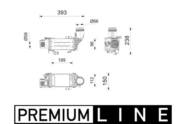 Turbo Radyatörü  Audi A3 Sedan (8YS)(04.2020->)  MAHLE CI 752 000P