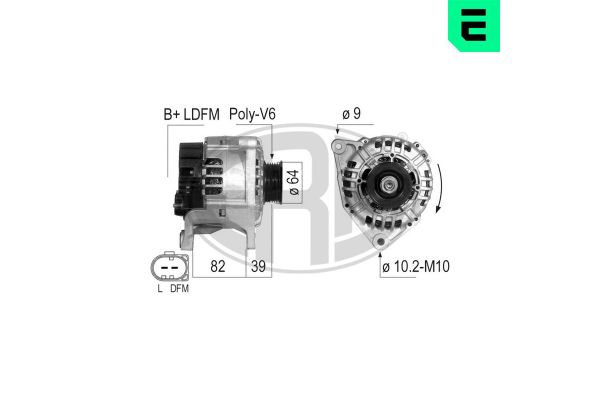 Alternatör  Audi A4 Avant (8E)(11.2004->)  ERA 210200