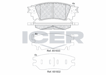 Fren Disk Balata Arka AYD 60596A  446678030 446678010 04466-78010 446678020 04466-78020 44667802079 04466-7802079 04466-78030 446658021 04466-58021 446658022 04466-58022 44667801079 04466-7801079