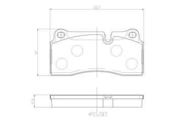 Fren Disk Balata Ön BREMBO P 06 111  34218091600 3421950290301 3428091600 342950290301