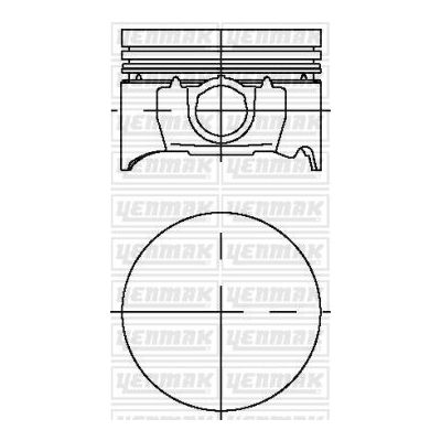 Piston (80.60MM-STD)  YENMAK 31-04032-100