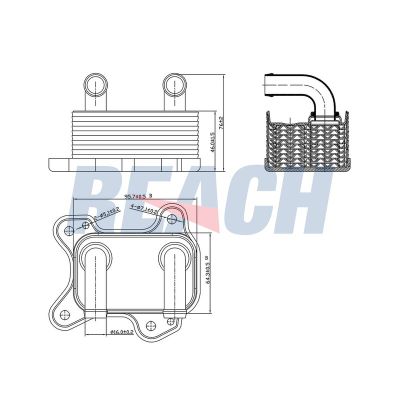 Motor Yağ Soğutucu  Opel Corsa C (2000->)  OPEL ORJINAL 97223705
