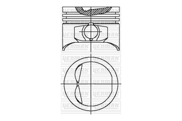 Piston (86.40MM-0.80)  GOETZE 87-70741-080