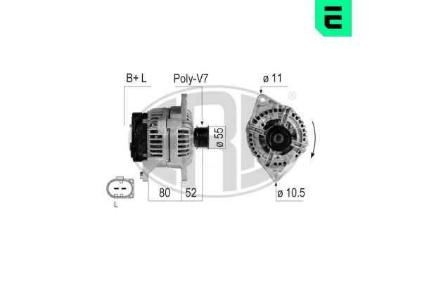 Alternatör  Iveco Daily Kombi (1999->)  ERA 210723A