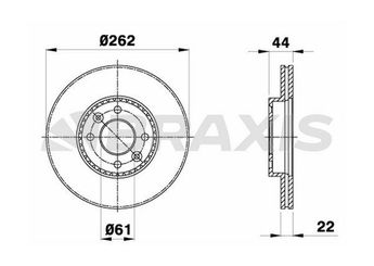 Fren Disk Ayna Ön Sağ ve Sol BRAXIS AE0117  7701205840