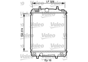 Su Radyatörü  VALEO 735070  46803028 1330P2 1330-P2 1330P3 1330-P3 16400YV010 16400-YV010 16400YV020 16400-YV020