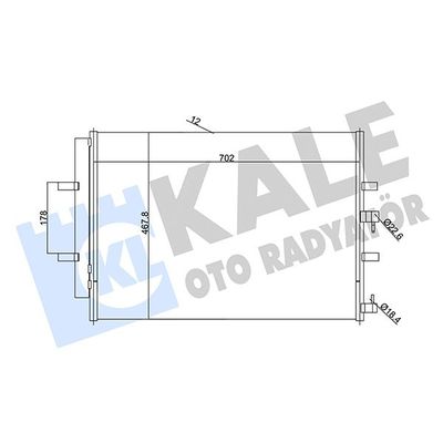 Klima Radyatörü  Ford Transit Otobüs (TTG)(2013->2019)  KALE 345695