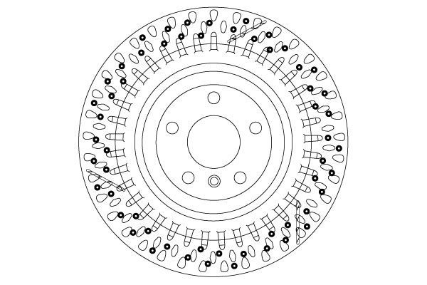 Fren Disk Ayna Arka Sağ ve Sol Mercedes GLE -Serisi (BM 166)(04.2015->)  MERCEDES ORJINAL A1664230512