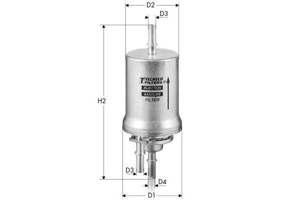 Yakıt Filtresi  Volkswagen Polo IV (9N3)(04.2005->2009)  FUJI FG151