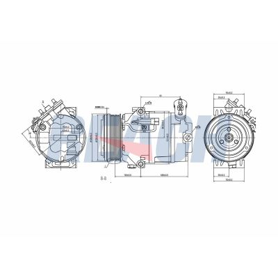 Klima Kompresörü  Alfa Romeo 159 (140)(2005->)  VEKA 58-3204