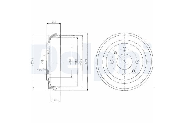 Kampana Arka Sağ veya Sol Fiat 126 (126)(1977->)  DELPHI BF136