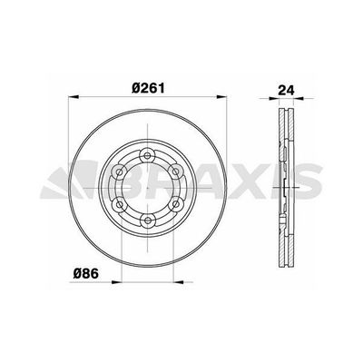 Fren Disk Ayna Ön Sağ ve Sol BRAXIS AE0709