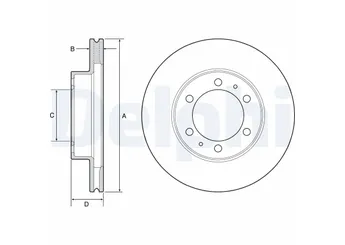 Fren Disk Ayna Ön Sağ ve Sol DELPHI BG4557  435120K100 43512-0K100 4351235320 43512-35320 4351235321 43512-35321 4351235322 43512-35322 435120K101 435120K230