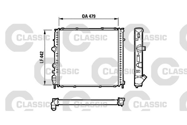 Su Radyatörü  BMW Z4 M Serisi Roadster (E85)(2006->)  VALEO 231910