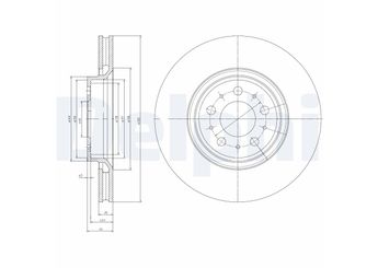 Fren Disk Ayna Ön Sağ ve Sol DELPHI BG4071  9475266