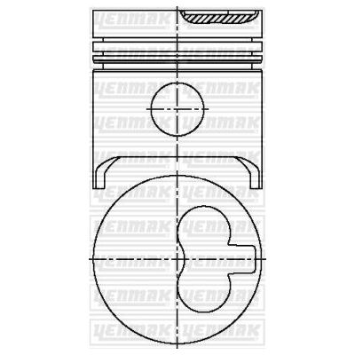 Piston (80.00MM-STD)  Peugeot Partner (S1)(07.1996->12.2003)  YENMAK 31-03876-000