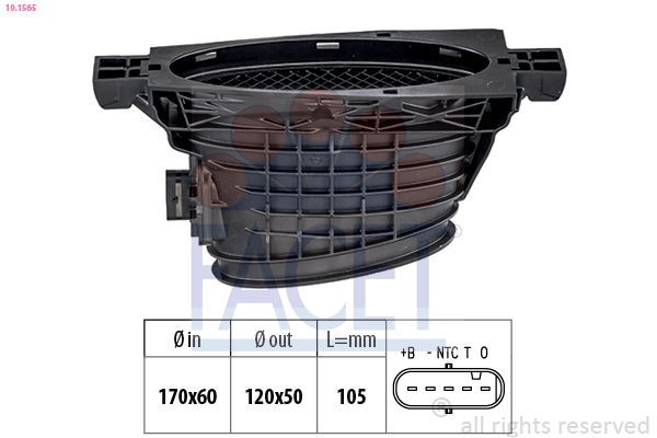 Hava Debimetresi  Mercedes GLC -Serisi SUV (BM 253)(06.2015->)  FACET 10.1565