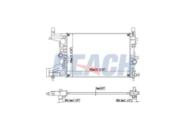 Su Radyatörü  Chevrolet Cruze (2009->)  FIAT ORJINAL 51790636