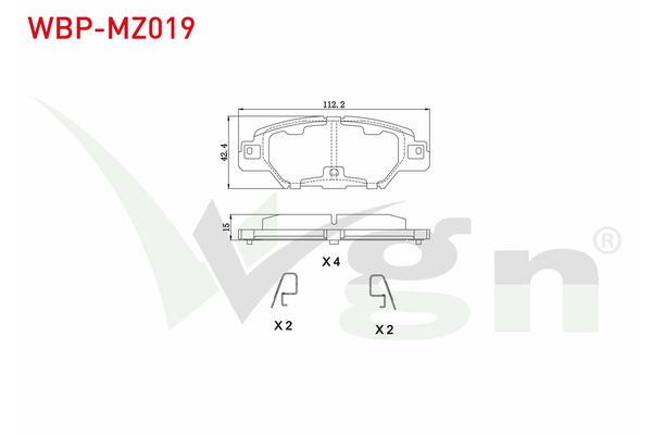 Fren Disk Balata Arka WGN WBP-MZ019