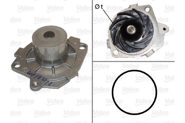 Devirdaim Su Pompası  Fiat Marea (185) Weekend (12.2001->)  VALEO 506590