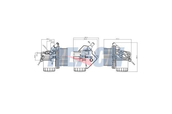 Motor Yağ Soğutucu  Peugeot Boxer (330/333/335) P.Van (H2) Aks:3000mm (2010->)  MAHER 23068