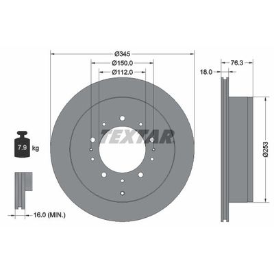 Fren Disk Ayna Arka Sağ ve Sol Toyota Land Cruiser 200 (J20)(2008->)  AYD 51354