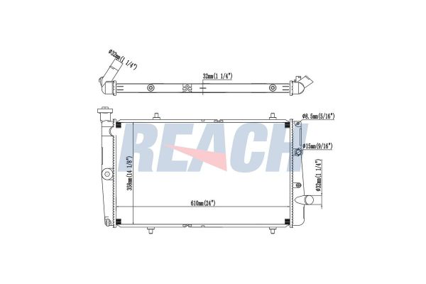 Su Radyatörü  Peugeot 309 (02.1986->)  PSA ORJINAL 1300G2