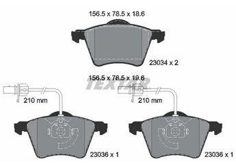 Fren Disk Balata Ön TEXTAR 2303401  7D0698151A