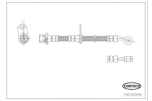 Fren Hortumu Ön Sağ Honda Accord Tourer (CW)(09.2008->)  WALBURG WBH0506