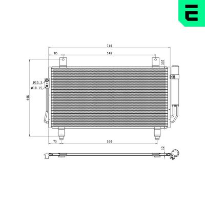 Klima Radyatörü  Mitsubishi Outlander (GF0/GG)(2012->)  ERA 667460