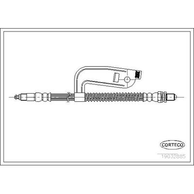 Fren Hortumu Ön Sağ Ford Puma (CCE)(06.1997->)  CORTECO 19032885