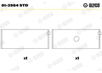 Kol Yatak (0.25)  KOLBENSCHMIDT 37021610  87436600 8T1Q6211BA 8T1Q-6211-BA