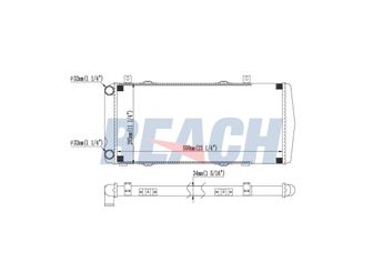 Su Radyatörü  MGA 80176  6U0121253 6U0.121.253 6UO121253 6UO.121.253 7601405