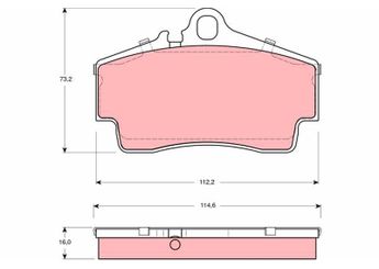 Fren Disk Balata Arka TRW GDB1395  GDB1395 98635293900 986 352 939 00 99635293000 996 352 930 00 99635293003 996 352 930 03 99635293900 996 352 939 00 99635293902 996 352 939 02 99635293903 996 352 939 03 99635298000 996 352 980 00