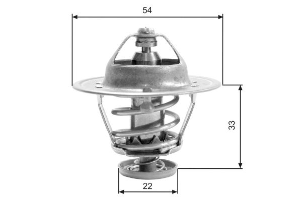 Termostat  Opel Campo (1992->)  GATES TH22682G1