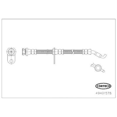Fren Hortumu Ön Sağ veya Sol CAVO C901 583A