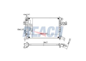 Su Radyatörü  ORİS BOP161026  9201958 1300239 9196691