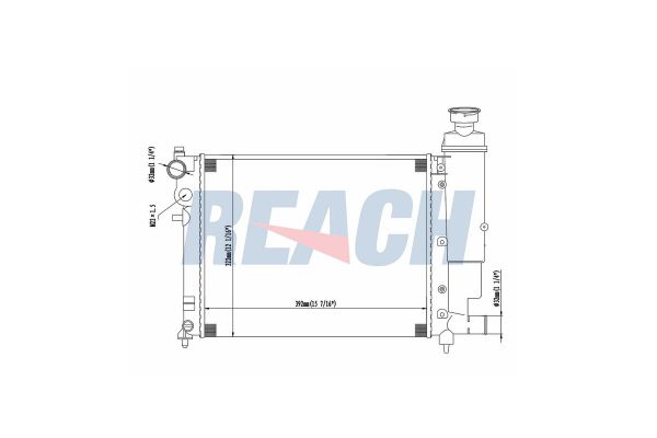 Su Radyatörü  Peugeot 306 Cabriolet (S1)(01.1994->10.1997)  MGA 80239