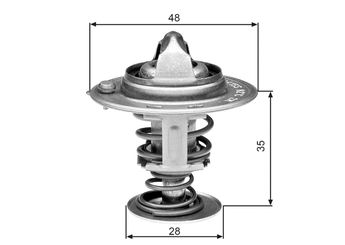 Termostat  GATES TH30082G1  2550002500