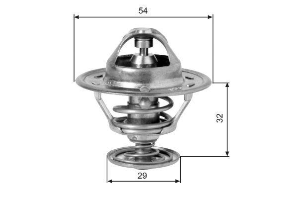 Termostat  Nissan Patrol (K/W160)(08.1980->)  GATES TH10981G1