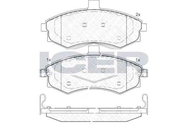 Fren Disk Balata Ön Hyundai Matrix (FC)(2001->)  AYD 60184A