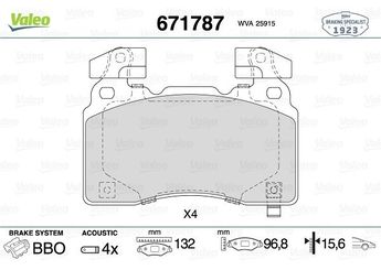 Fren Disk Balata Ön VALEO 671787  23441307 84732488